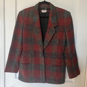Vintage Plaid Blazer by Country Suburbans